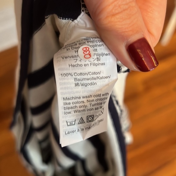 J. Crew Black and White Striped Top - Picture 10 of 10
